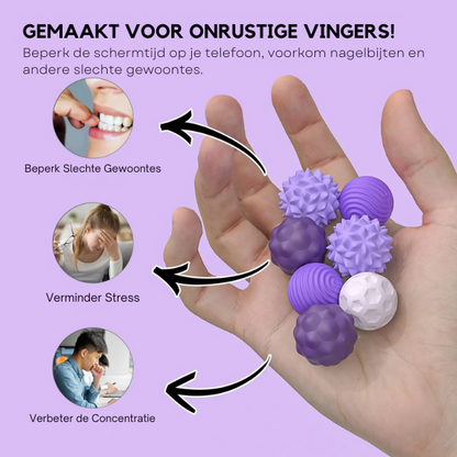 FlexiBalls™ - Buig, draai en laat de stress los.