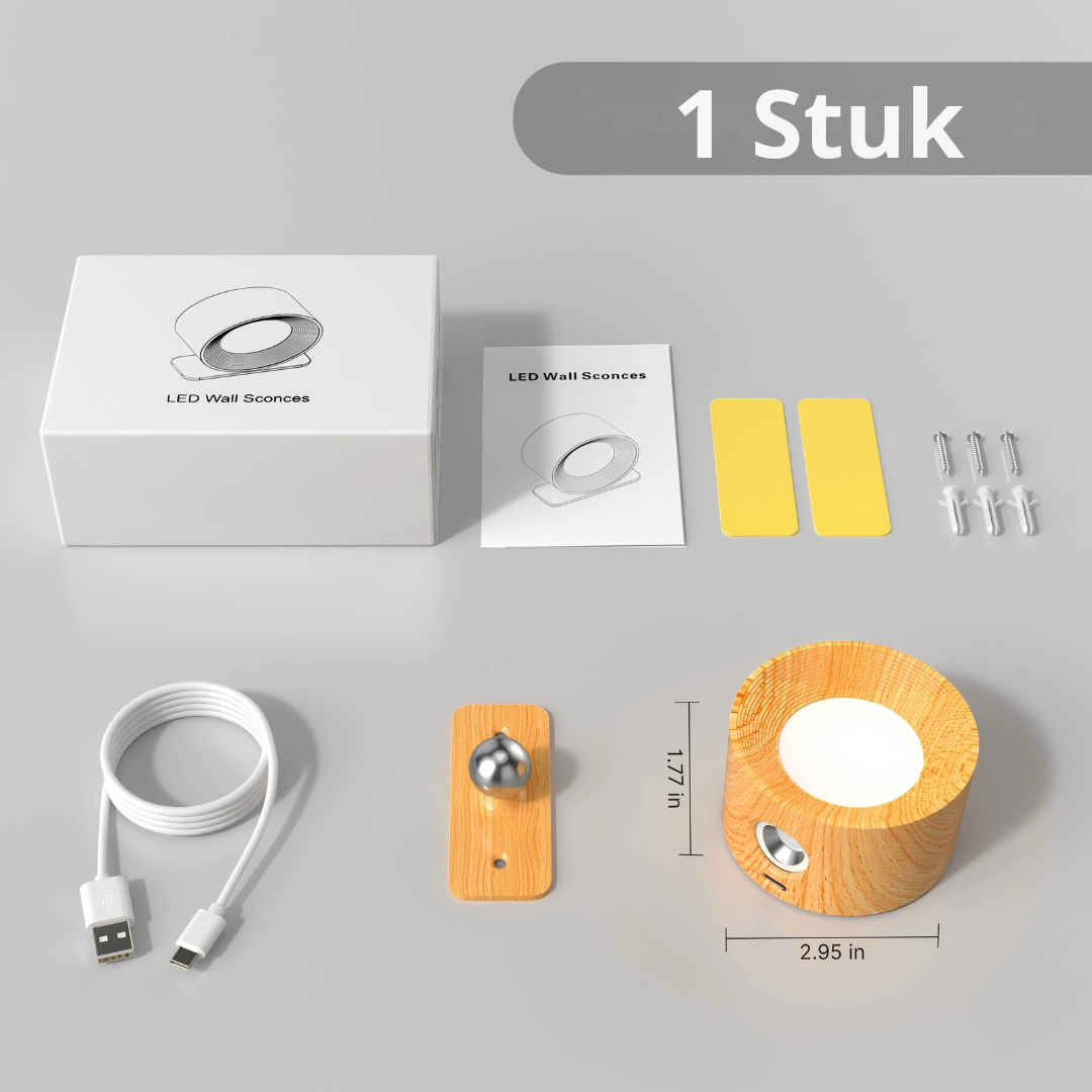 LumiSpot™ -  Draai, dim en plaats: jouw perfecte lichtbron in één klik