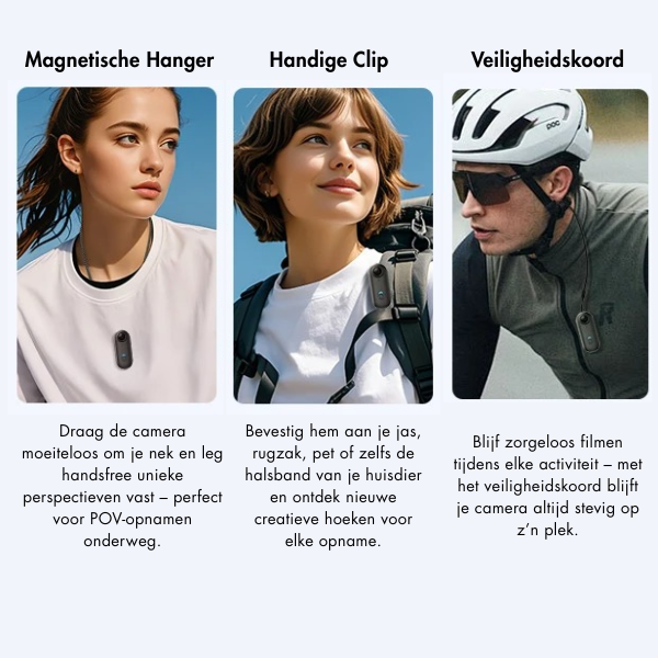 StealthClip™ - Onzichtbaar in gebruik. Onmisbaar in detail.