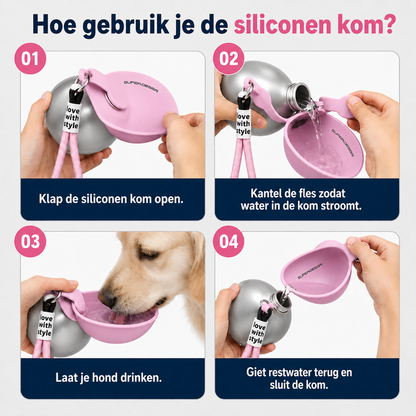 FlipSip™ – De 2-in-1 hondenwaterfles voor onderweg