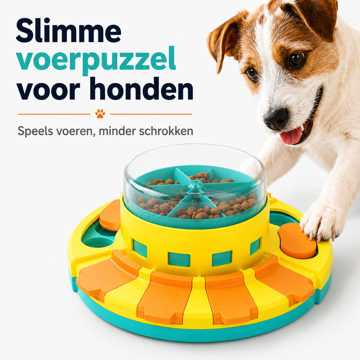 TreatQuest™ – Interactieve Voerpuzzel voor Honden