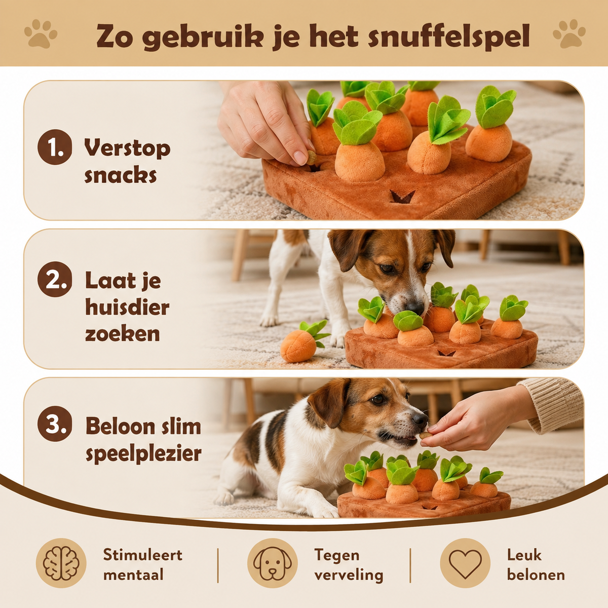 SniffGarden™ – Interactief Snuffelspel voor Honden
