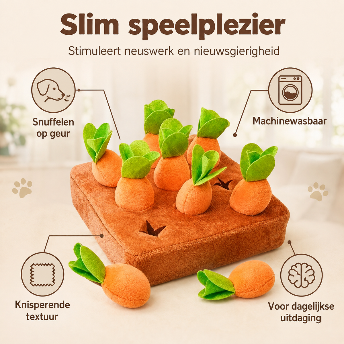 SniffGarden™ – Interactief Snuffelspel voor Honden