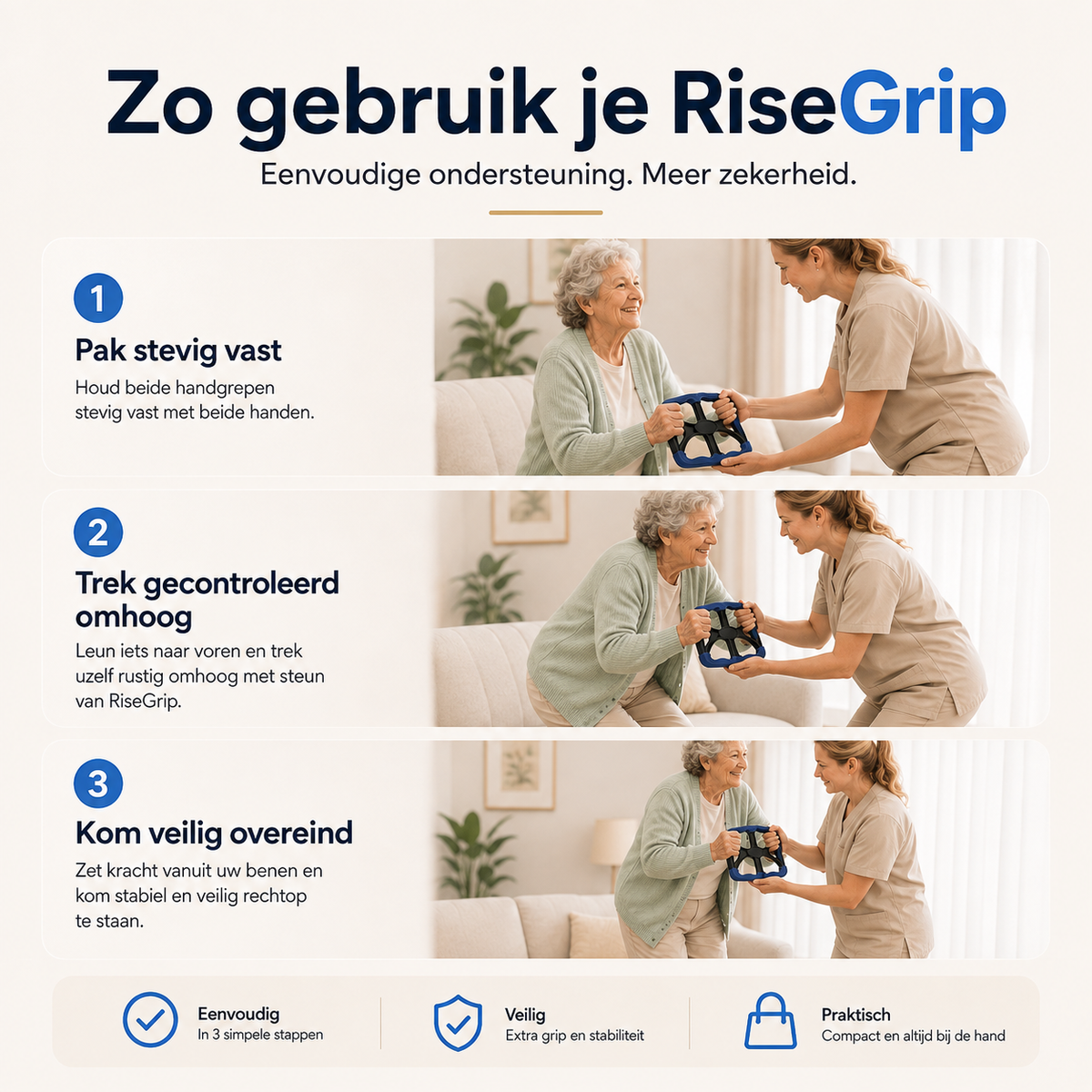 RiseGrip™ – Handige Opstahulp voor Extra Houvast