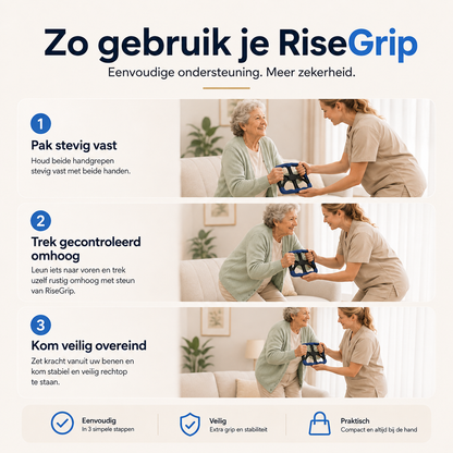 RiseGrip™ – Handige Opstahulp voor Extra Houvast