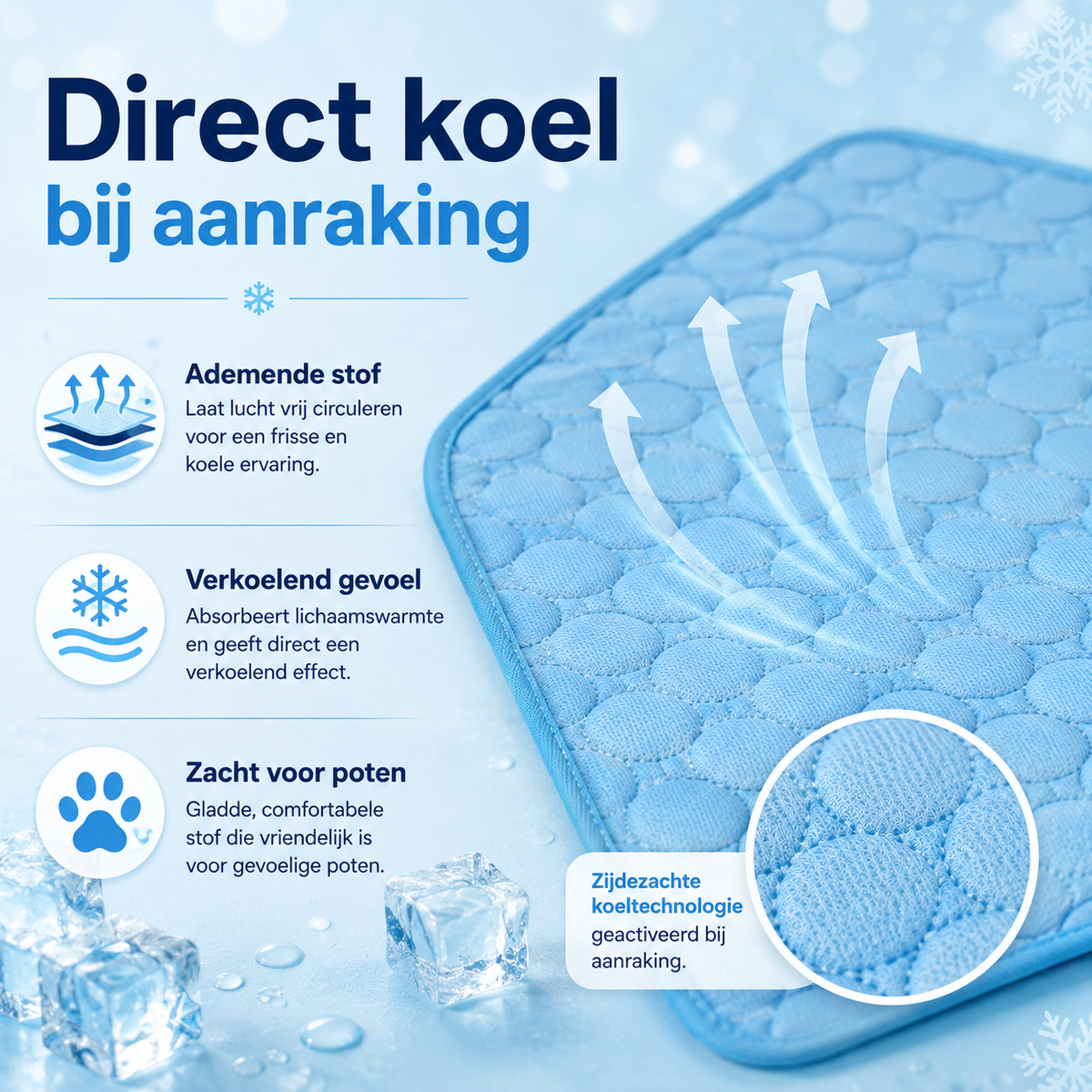CoolNest™ – Zelf koelende Mat voor Honden & Katten