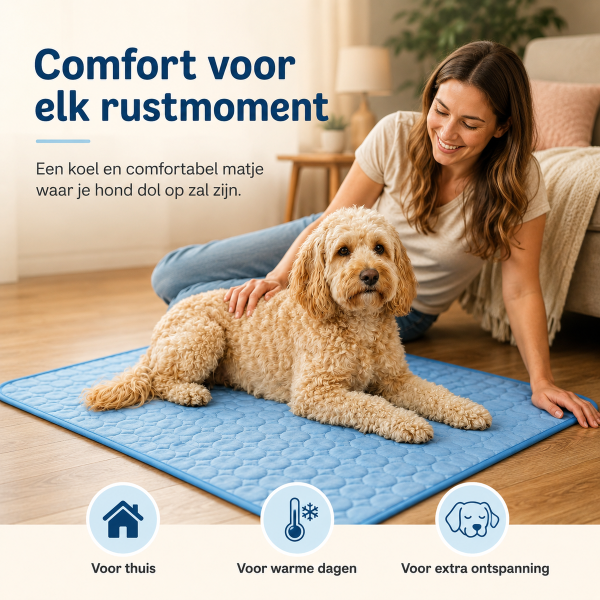 CoolNest™ – Zelf koelende Mat voor Honden & Katten