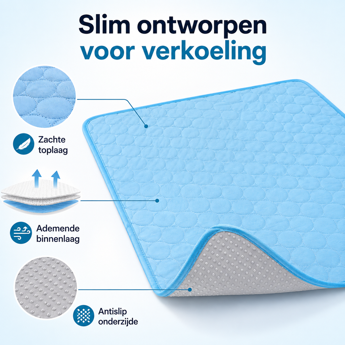 CoolNest™ – Zelf koelende Mat voor Honden & Katten