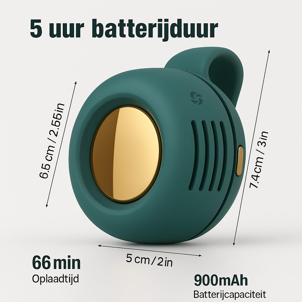 BreezyClip™ - Verkoeling, precies waar jij het nodig hebt