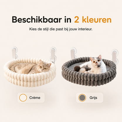 PurrView™ – Opvouwbare Kattenhangmat voor het Raam