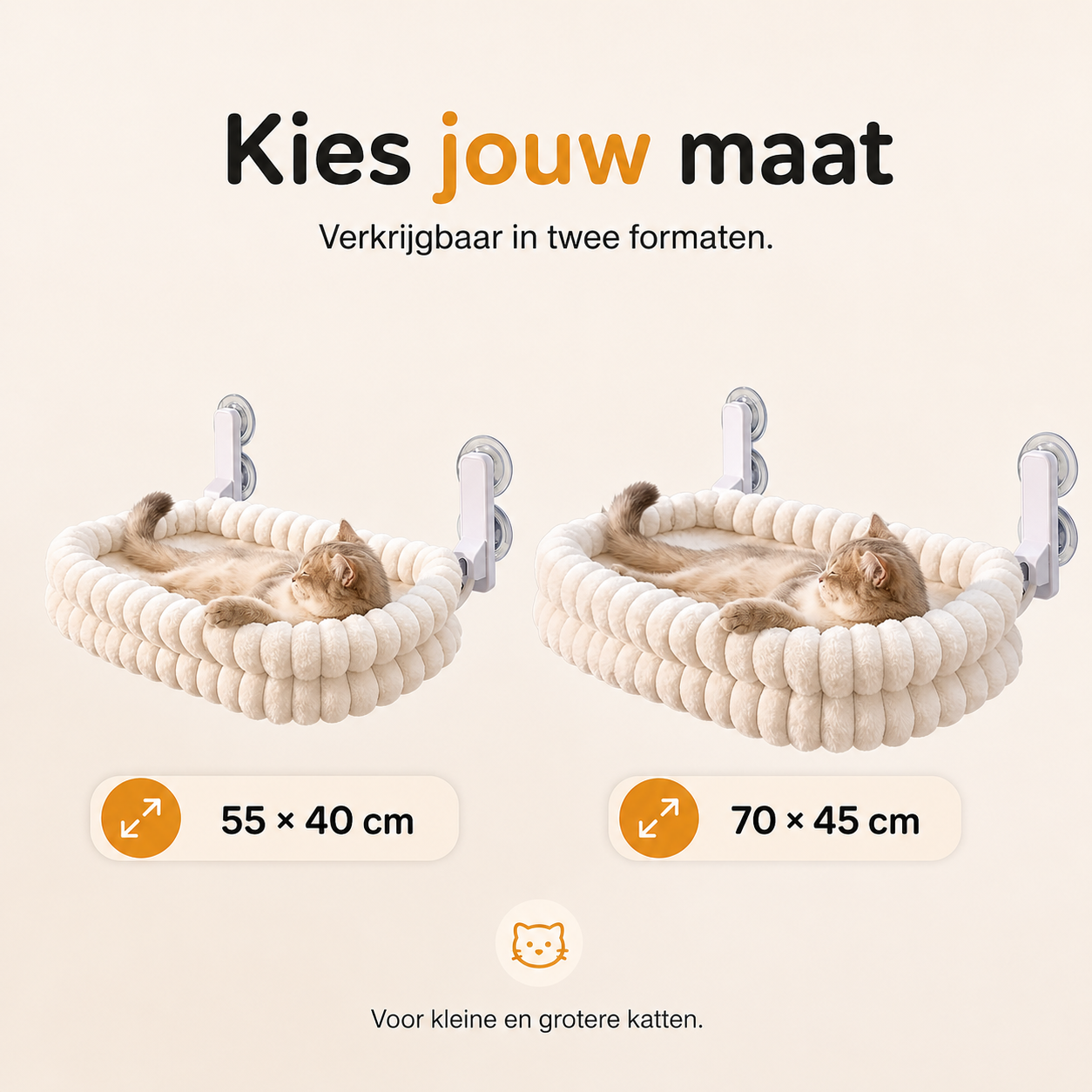 PurrView™ – Opvouwbare Kattenhangmat voor het Raam