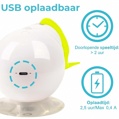 PlayTail™- Dé oplossing tegen verveling, stress en overgewicht bij binnenkatten!